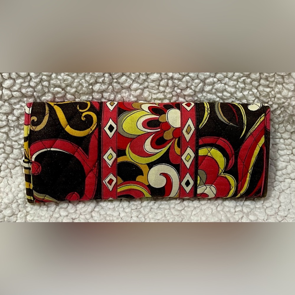 Vera Bradley Tri-Fold Wallet in the retired Puccini pattern